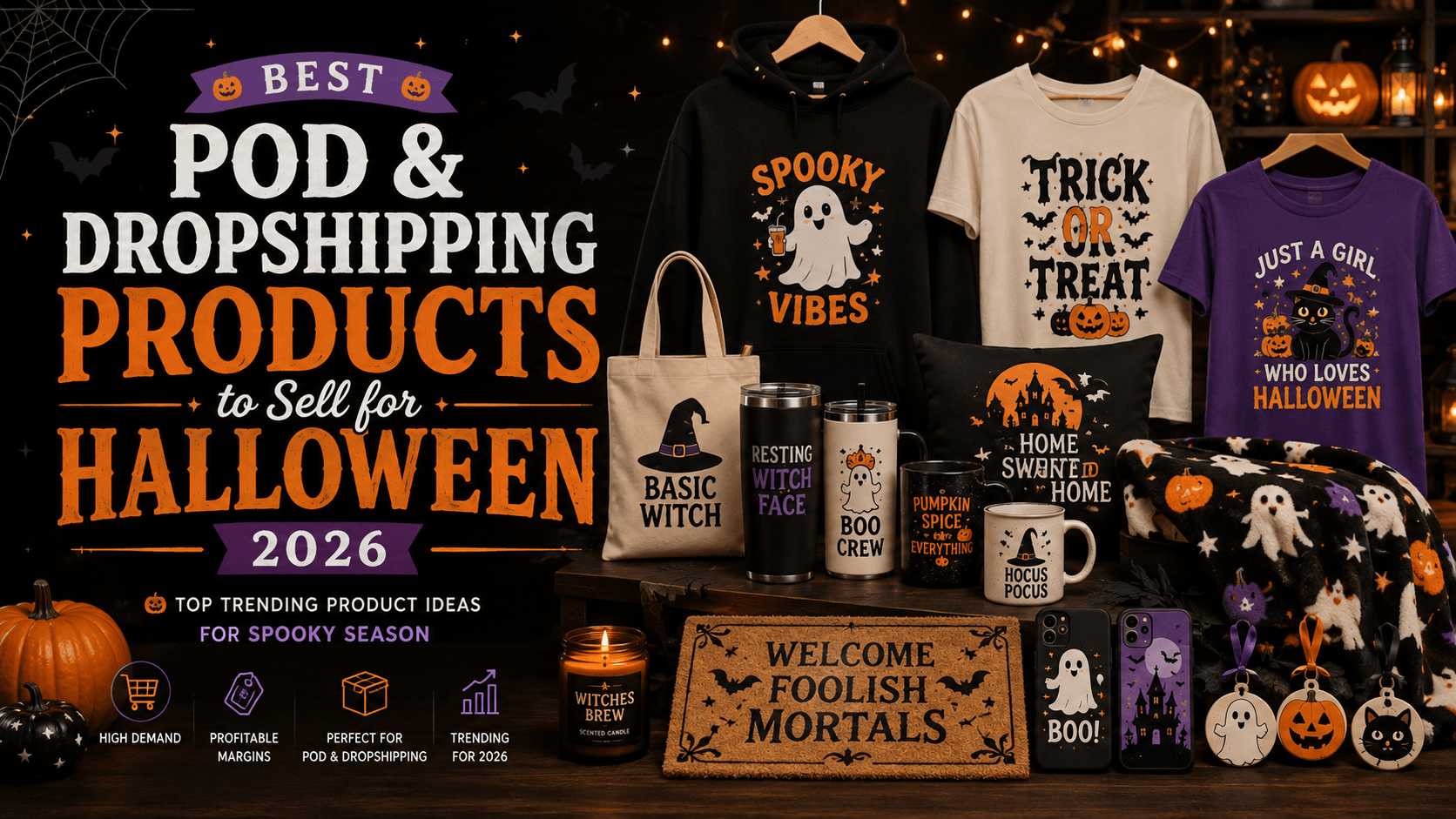 Best POD & Dropshipping Products to Sell for Halloween 2026