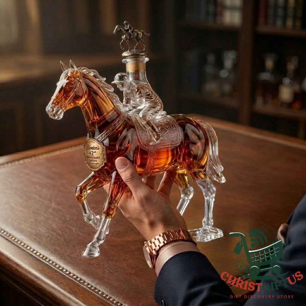 Blanton's 42nd Anniversary Edition Whiskey Bottle - close-up of horse and jockey stopper