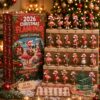 Flamingo 2026 Christmas Advent Calendar - full product view with all figurines