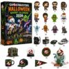 Ghostbusters Halloween Advent Calendar 2026 - full display of calendar box and all 24 numbered collectible