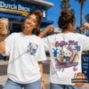 Hello Kitty Dutch Bros Coffee First Bows Always T-Shirt - front and back view