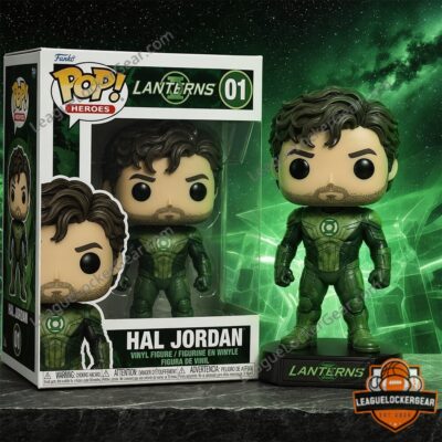 Kyle Chandler Hal Jordan Lanterns Funko Pop Figure - boxed figure beside displayed vinyl figure