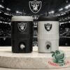 Las Vegas Raiders 2026 Mini Cooler Cup - two color options shown front-facing