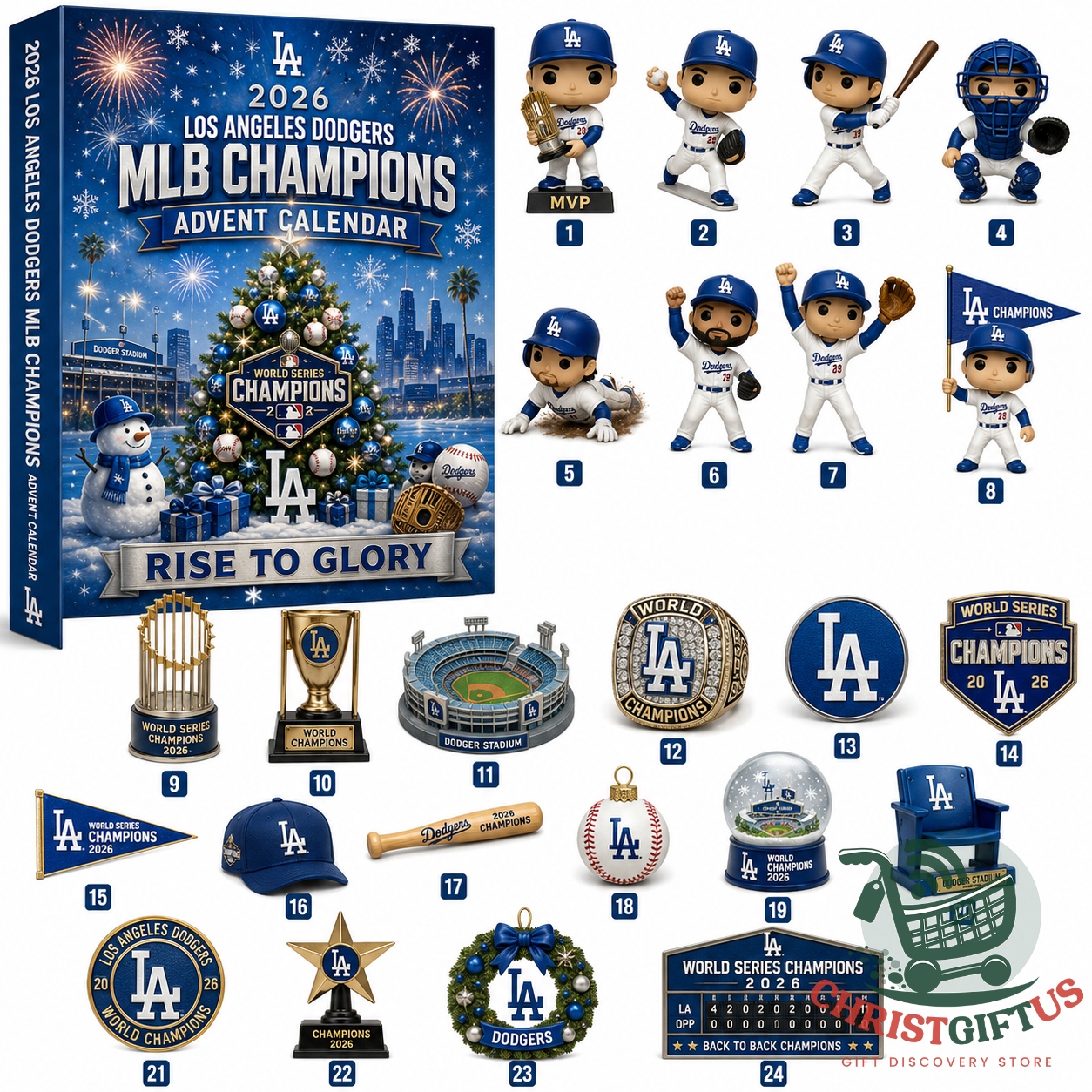Los Angeles Dodgers 2026 MLB Champions Advent Calendar