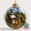 Peanuts Beagle Scouts Est 1974 Christmas Ornament - full front view