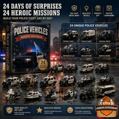Police Vehicles 24-Day Die-Cast Fleet Advent Calendar - front product display