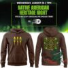 Seattle Storm Native American Heritage Night Hoodie - front view with three yellow motifs