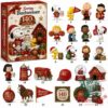 Snoopy Budweiser 140th Anniversary 1886-2026 Advent Calendar - full view of the red box and all 22