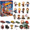 Snoopy Hot Wheels 58th Anniversary Advent Calendar 2026 - full product box with all collectible items