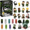 Snoopy Monster Energy Christmas 2026 Advent Calendar - full view with all 25 items and box