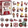 Snoopy Ohio State Buckeyes Advent Calendar 2026 - full view with all 23 collectible items