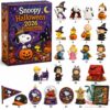 Snoopy Peanuts Halloween 2026 Advent Calendar - full display of box and all collectible items