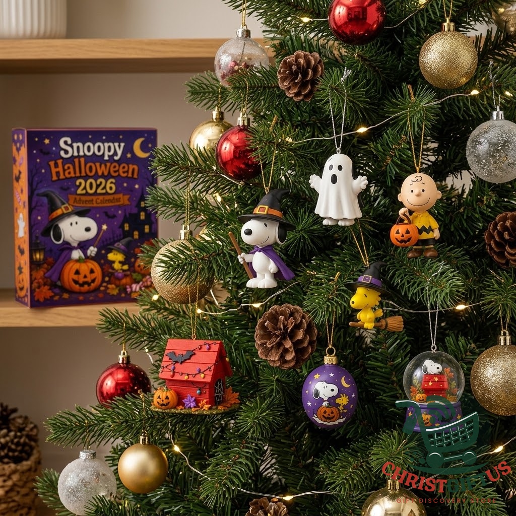 Snoopy Peanuts Halloween 2026 Advent Calendar - detailed view of twelve character figures