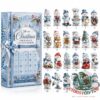Snowman Christmas Collection 24-Day Countdown Advent Calendar with Figurines - entire set
