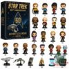 Star Trek 60th Anniversary Advent Calendar 2026 - box and all 24 collectible items displayed