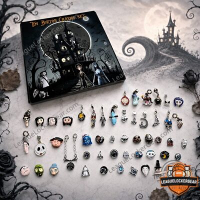 The Nightmare Before Christmas Tim Burton Character Charms Advent Calendar - box and charms displayed together