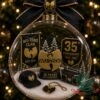 Wu-Tang Clan 35th Anniversary 1992-2027 Ornament - full view hanging on a Christmas tree