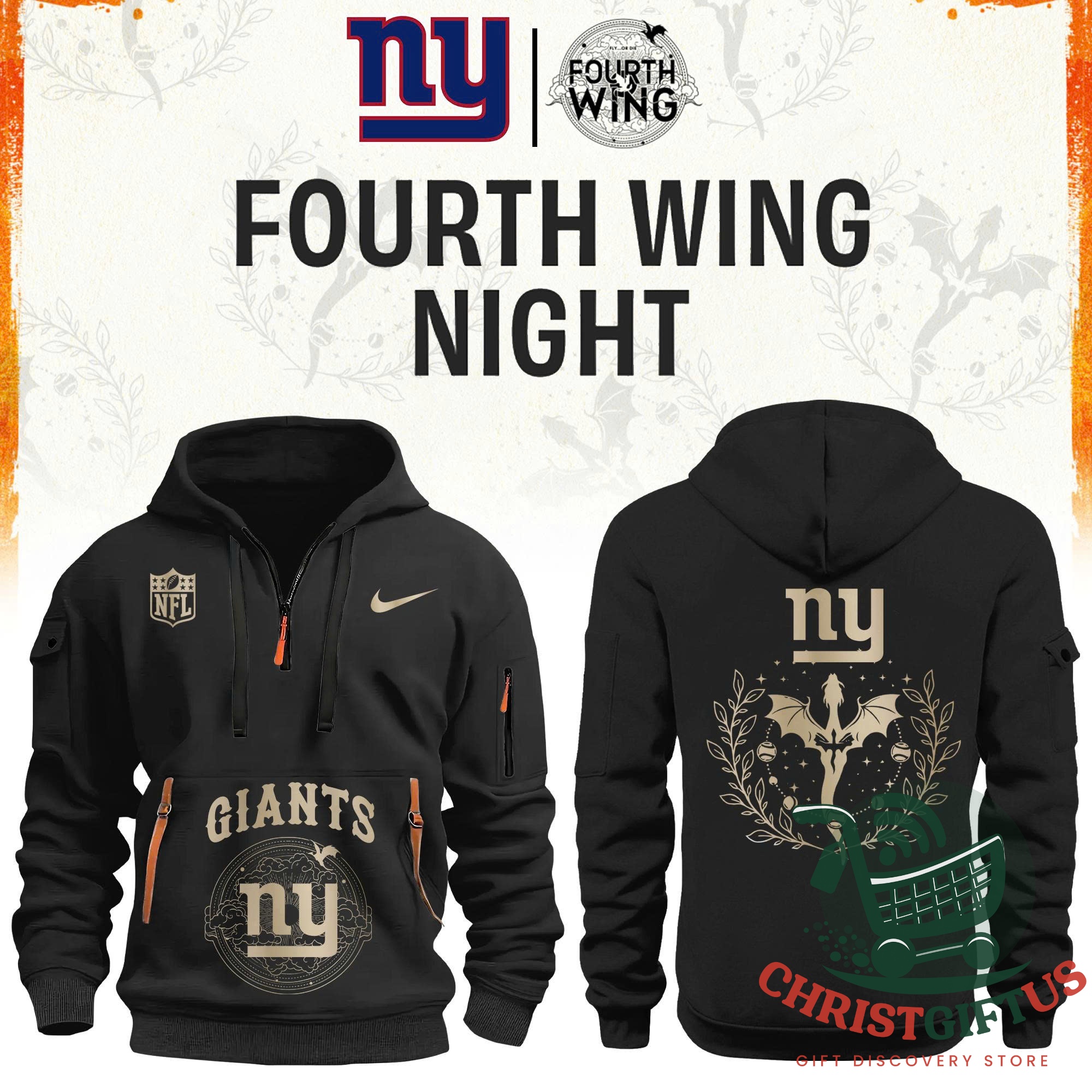All Team NFL x Fourth Wing Night 2026 Hoodie – Collage showing multiple team colorways All Team NFL x Fourth Wing Night 2026 Hoodie - collage showing multiple team colorways