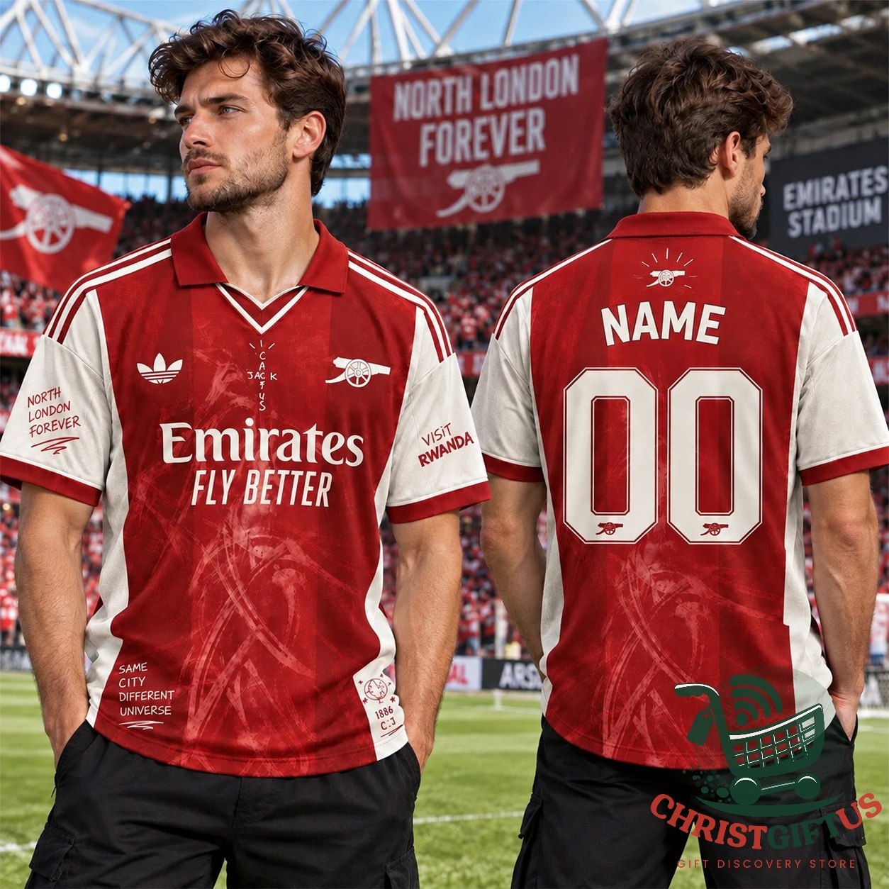 Arsenal x Cactus Jack North London Forever Polo Jersey - photo 2