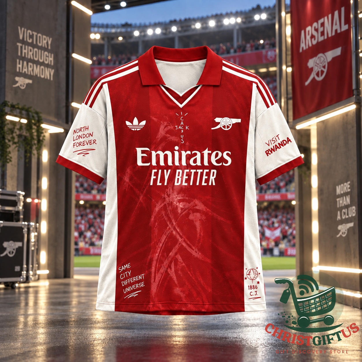 Arsenal x Cactus Jack North London Forever Polo Jersey - photo 3