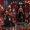 Barbie Ohio State Buckeyes Halloween 2026 Commemorative Figure - full figure and collector case display