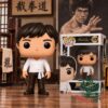 Bruce Lee 1970 Funko Pop Vinyl Figure 2026 - figure beside collector box