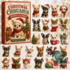 Chihuahua Christmas 24 Acrylic Ornaments Advent Calendar 2026 - front box artwork with festive Chihuahua