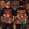 Chucky Little Monster Halloween 2026 T-Shirt - front and back views with colorful character graphics