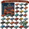 Classic American Cars 24 Classic Rides Advent Calendar 2026 - boxed calendar with numbered cars