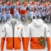 Clemson Tigers Coach Dabo Swinney Zip Hoodie 2026 - front and back views displayed together