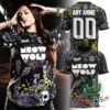 Cusstom Meow Wolf Decay Football Jersey - front worn view with graphic artwork