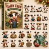 Dairy Farm Cow 24 Acrylic Ornaments Advent Calendar - front box and ornament display