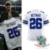 Dallas Cowboys Neymar Jr Number 26 Football Jersey - front and back views