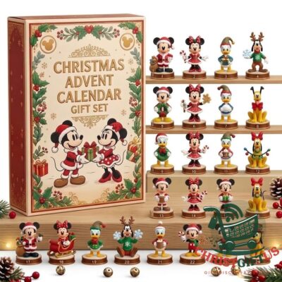 Disney Mickey and Friends Christmas 2026 Advent Calendar - box and numbered character figures