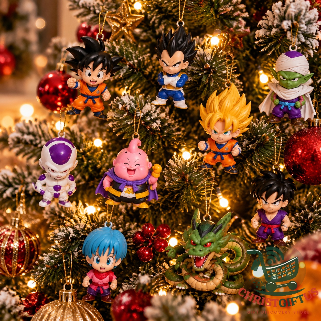 Dragon Ball Z 2026 Advent Calendar - snowy landscape and Dragon Ball graphics