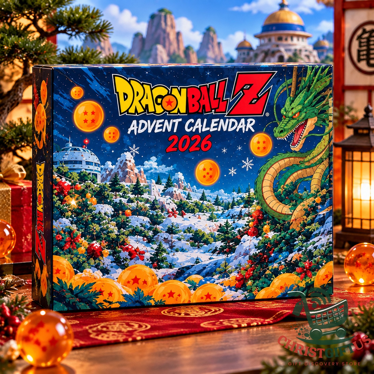 Dragon Ball Z 2026 Advent Calendar - front box view with Shenron artwork