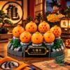 Dragon Ball Z 7 Crystal Dragon Balls Building Set - assembled front view