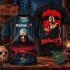 Friday the 13th Jason Voorhees Halloween 2026 T-Shirt - front and back views displayed together