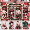 Georgia Bulldogs Skullpanda Between the Hedges Mini Collectible Character Set - four figures displayed