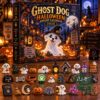 Ghost Dog Halloween 2026 Advent Calendar - front view showing ghost dog artwork and box design