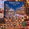 Gilmore Girls 2026 24 Unique Characters Advent Calendar - front view with numbered doors