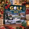 Golf 2026 Christmas Advent Calendar - front view showing snowy holiday golf course artwork