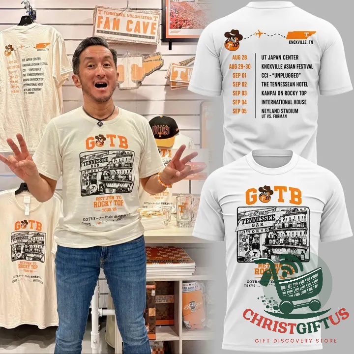 Good Ole Tennessee Bar Return to Rocky Top Tour T-Shirt - front and back views