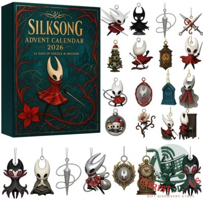 Hollow Knight Silksong 2026 Advent Calendar - front box with assorted character ornaments