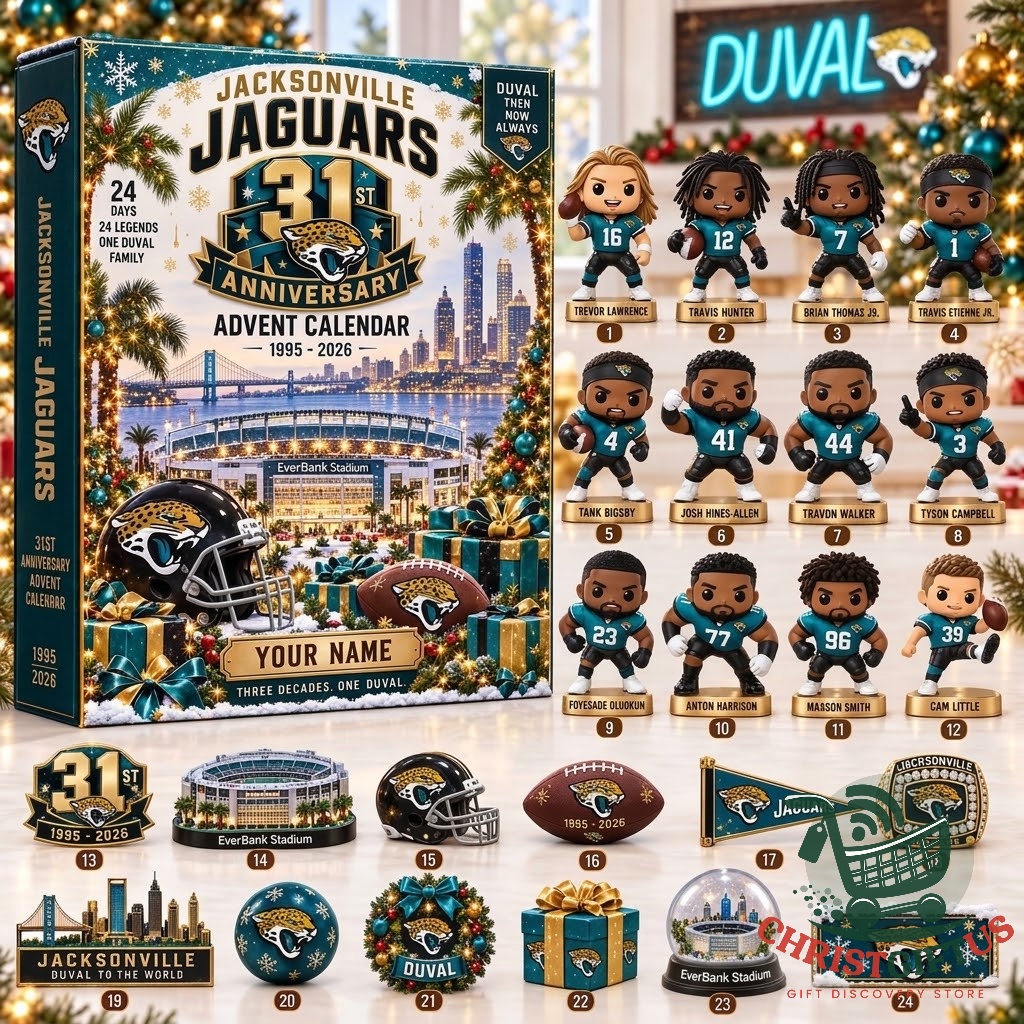 Jacksonville Jaguars 31st anniversary advent calendar box