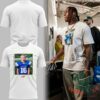 Jahmyr Gibbs Detroit Lions T-Shirt - front graphic and model-worn view