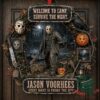 Jason Voorhees Friday the 13th Halloween 2026 Decorative Wreath - front view with campsite scene