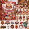 Kansas City Chiefs 66th Anniversary Christmas 2026 Advent Calendar - front box and collectible figure lineup