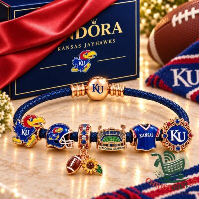 Kansas Jayhawks 2026 Charm Bracelet Set - full charm arrangement
