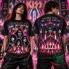KISS Louder Than the Last Breath Halloween 2026 T-Shirt - front and back views with full concert graphics